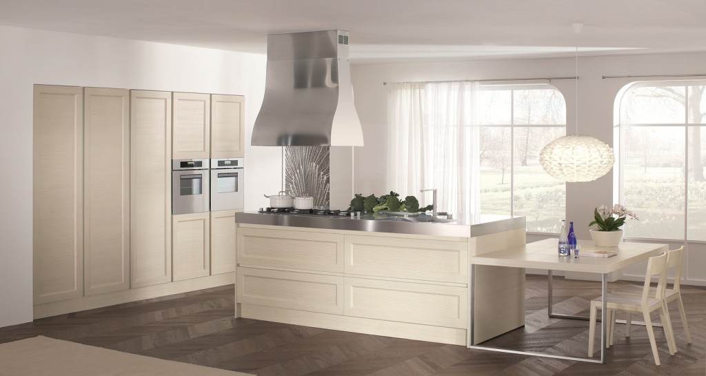 Cucina Glamour con isola multifunzione centrale - Doimo