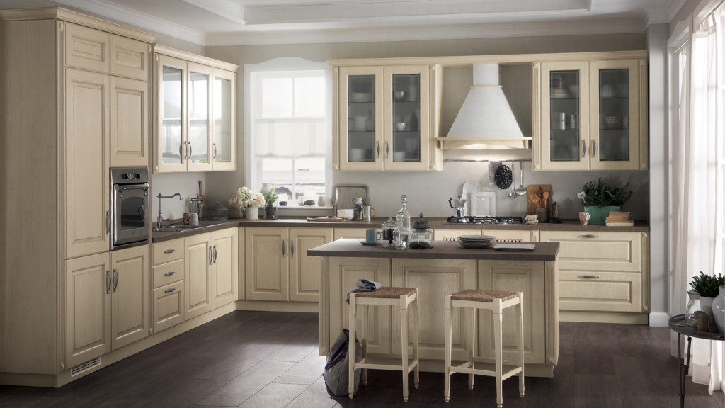 Cucina Madeleine con isola centrale - Scavolini
