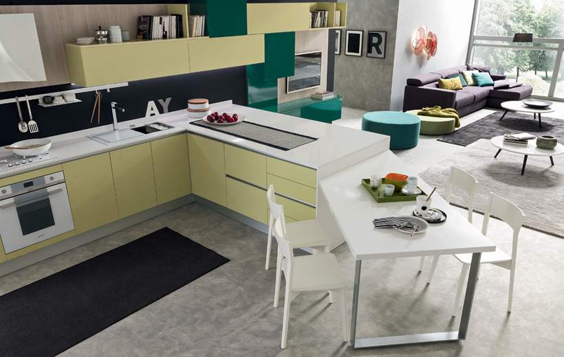 Cucine con penisola: come e perché casa di stile Cucina a penisola