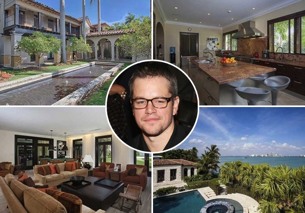 Dentro la casa da 20 milioni di $ di Matt Damon