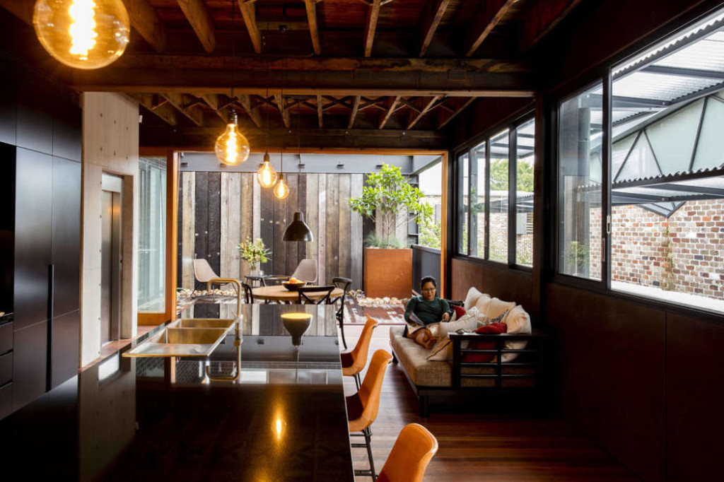 Una casa ispiratrice in stile industriale