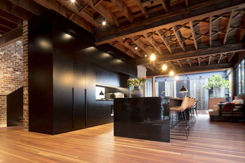 Una casa ispiratrice in stile industriale