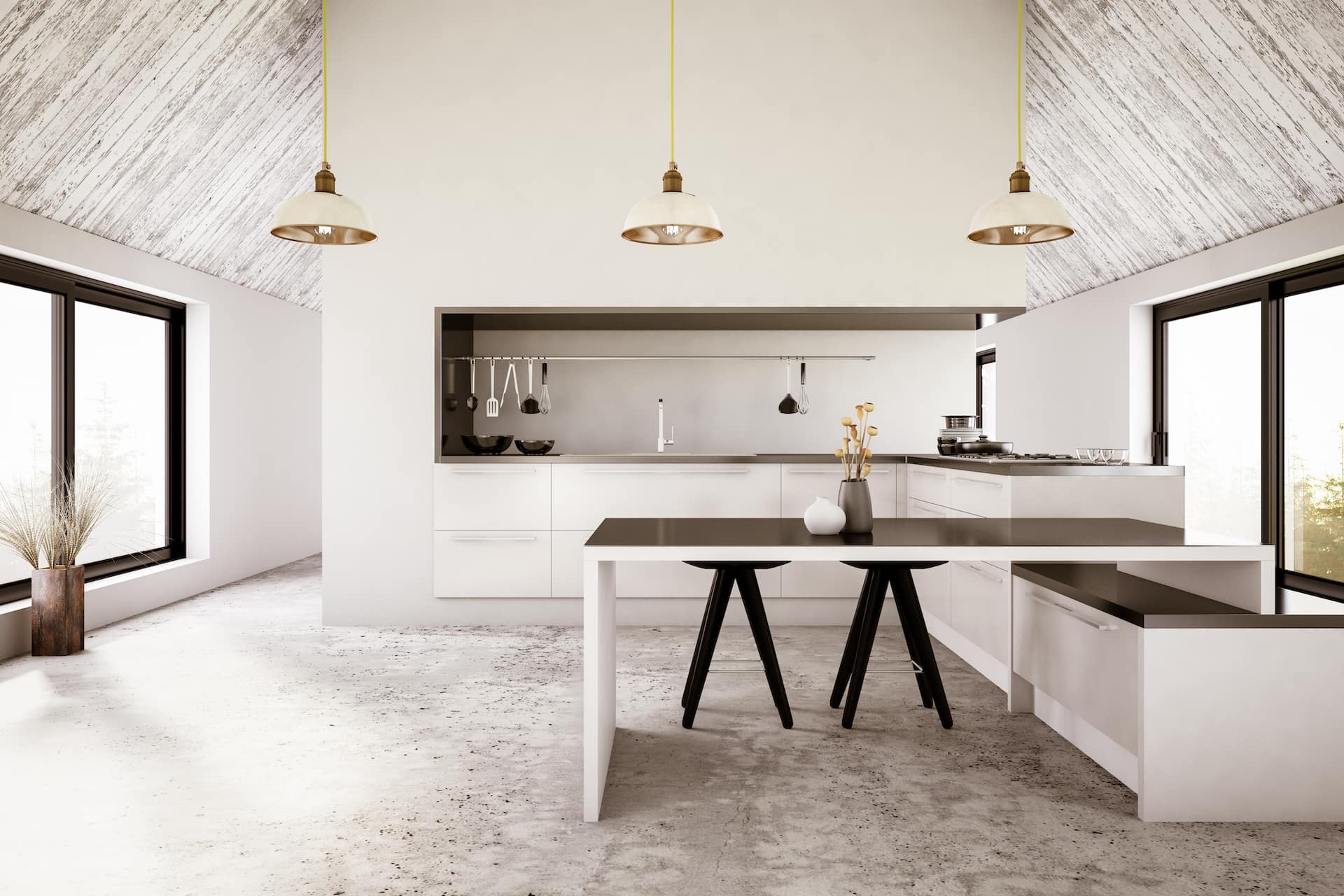 Cucina moderna arredata con buon gusto