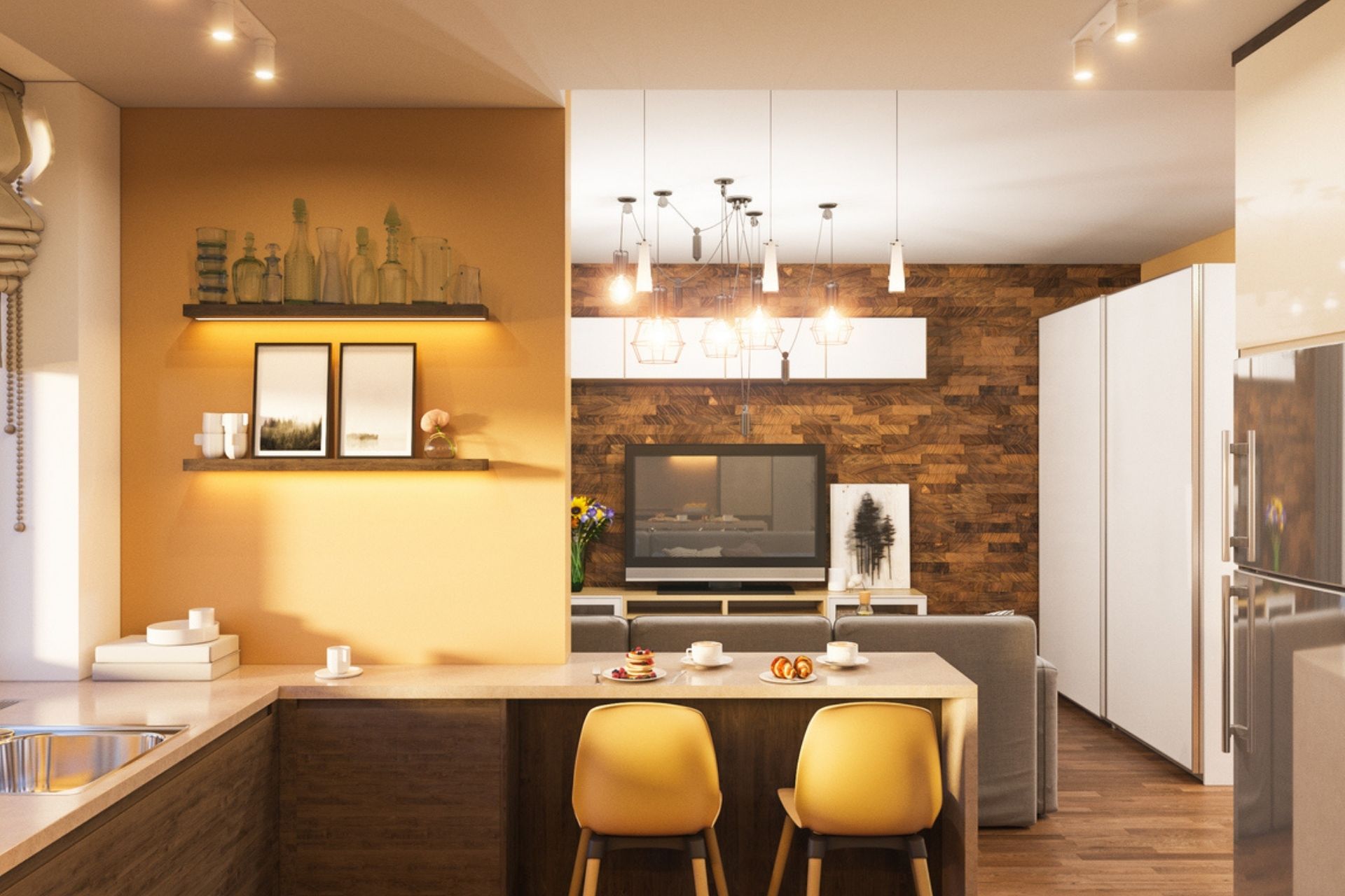 Arredare cucina a vista idee
