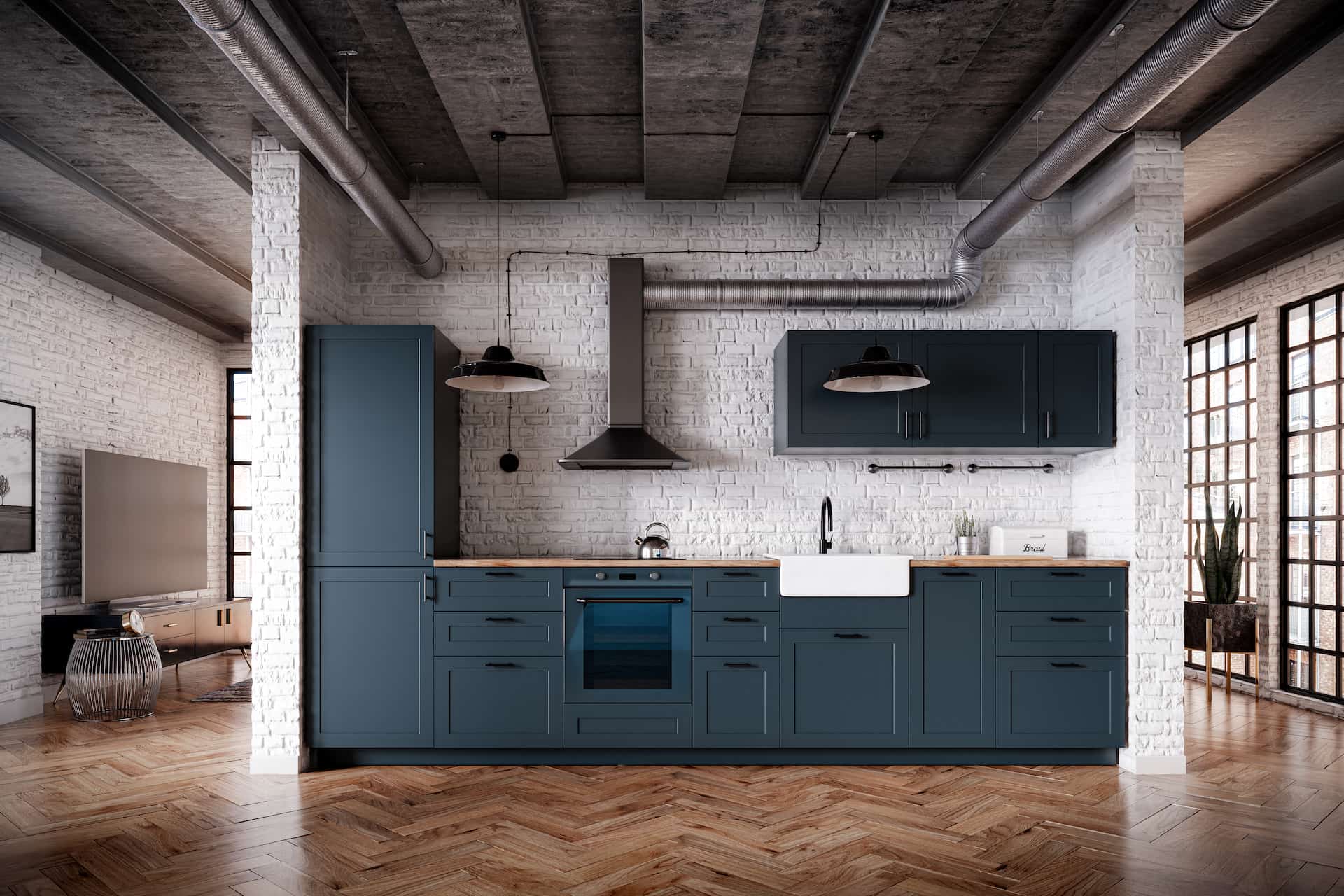 Cucina in stile industriale