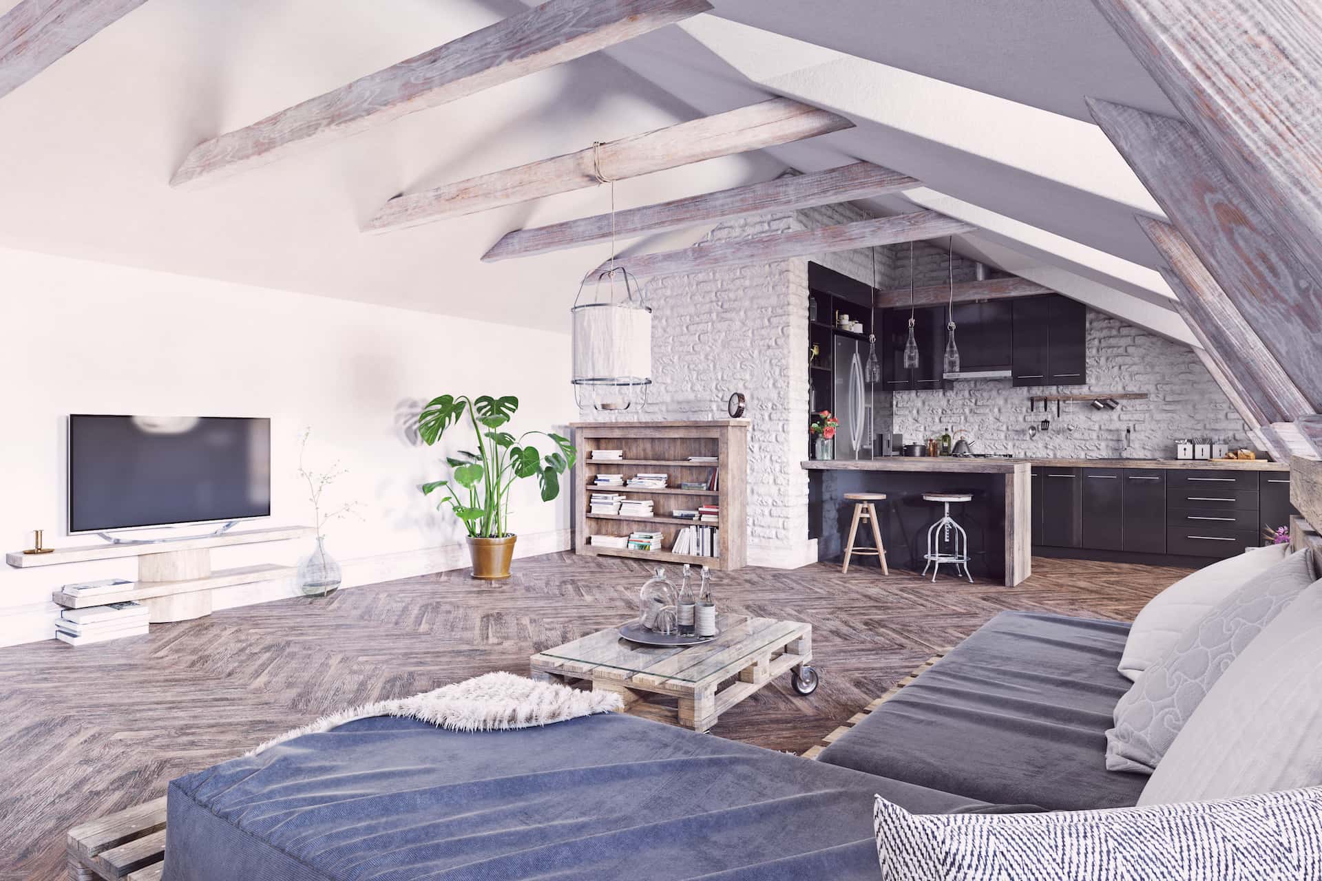 Soggiorno shabby chic fai-da-te