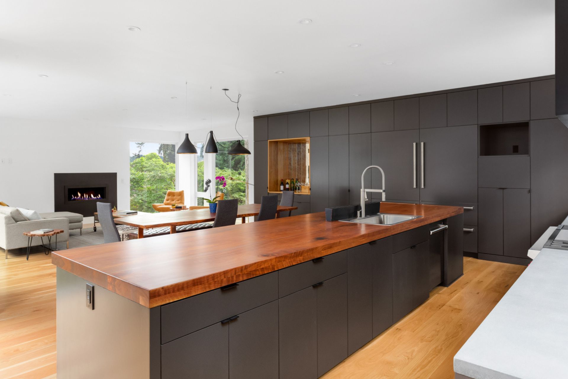 nascondere una cucina a vista