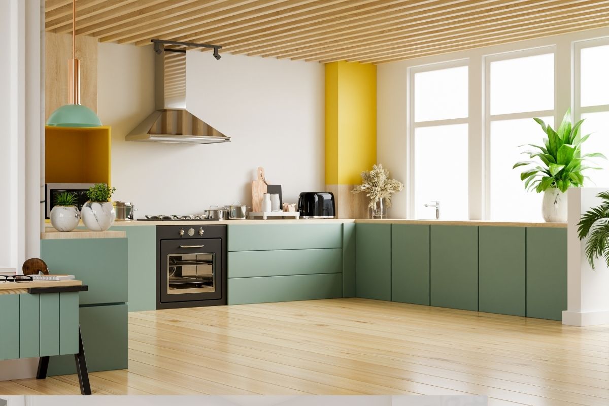 Idee per arredare una cucina verde salvia: quattro ispirazioni