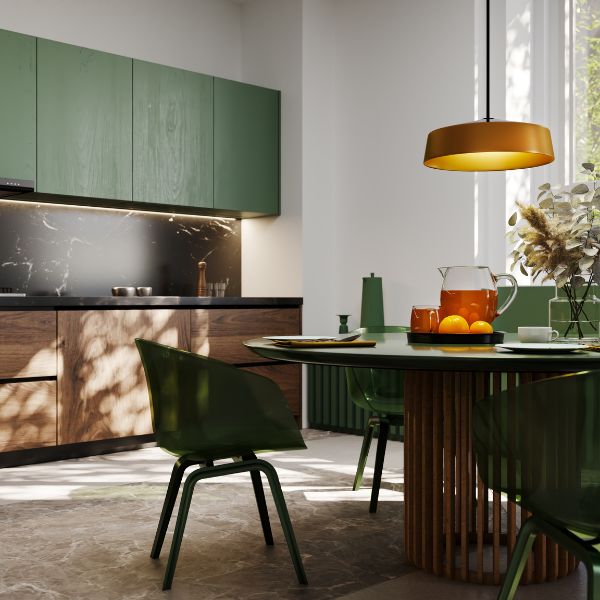Idee per arredare una cucina verde salvia: quattro ispirazioni
