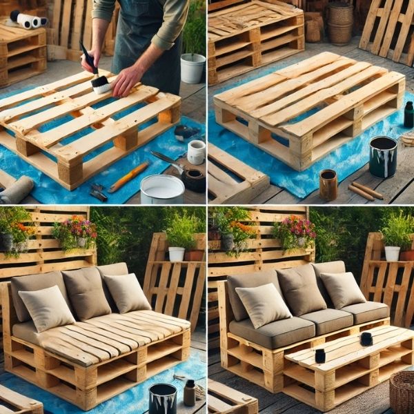 Realizzare un divano con pallet da giardino: guida passo passo