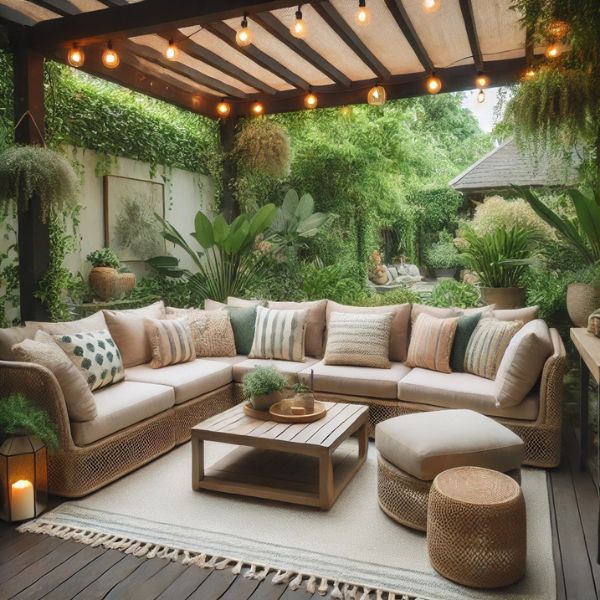 Creare un salottino da giardino in materiali intrecciati: eleganza e resistenza
