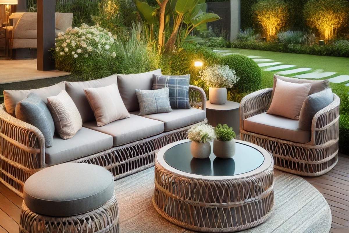 Creare un salottino da giardino in materiali intrecciati: eleganza e resistenza