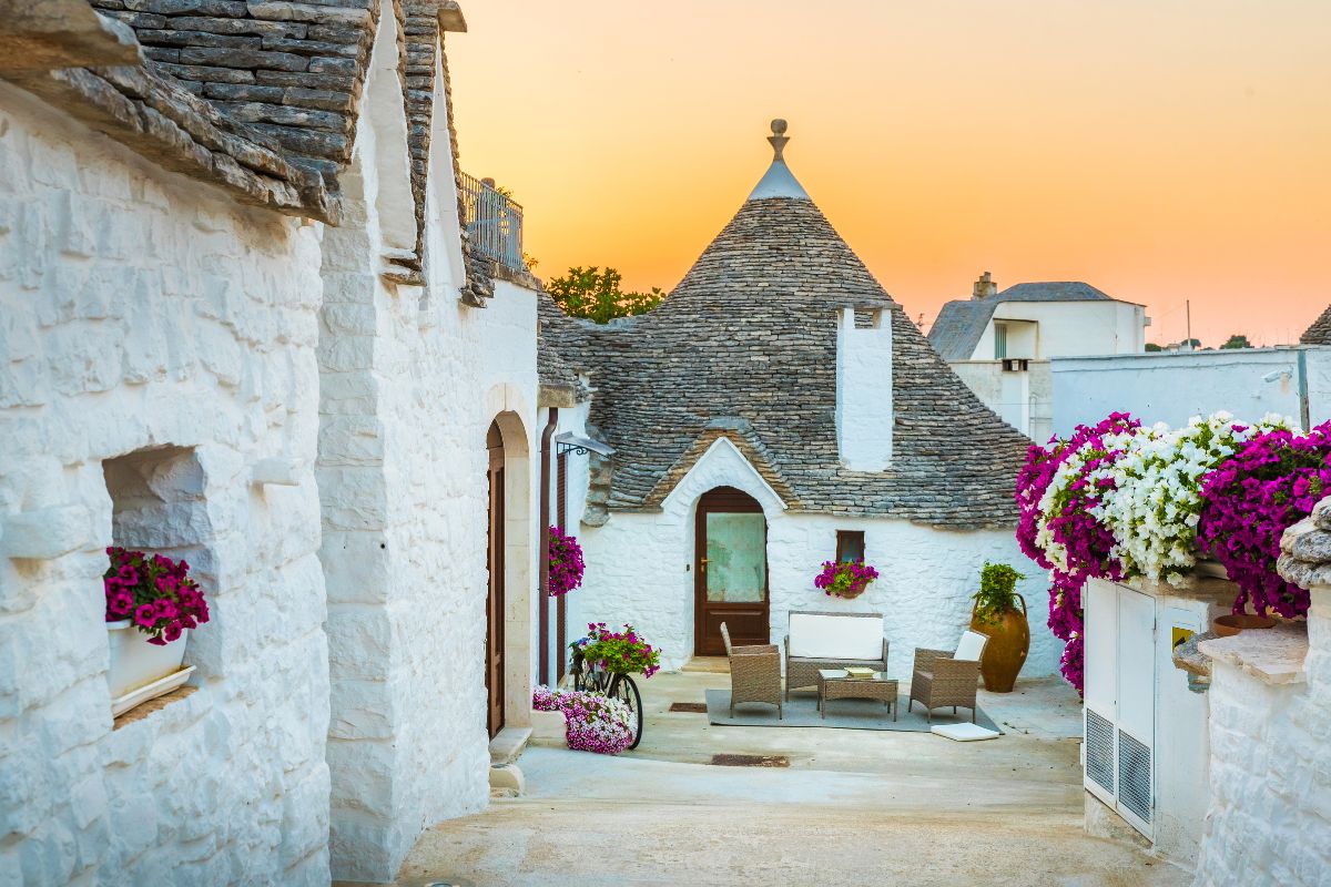 panoramica dei trulli di alberobello