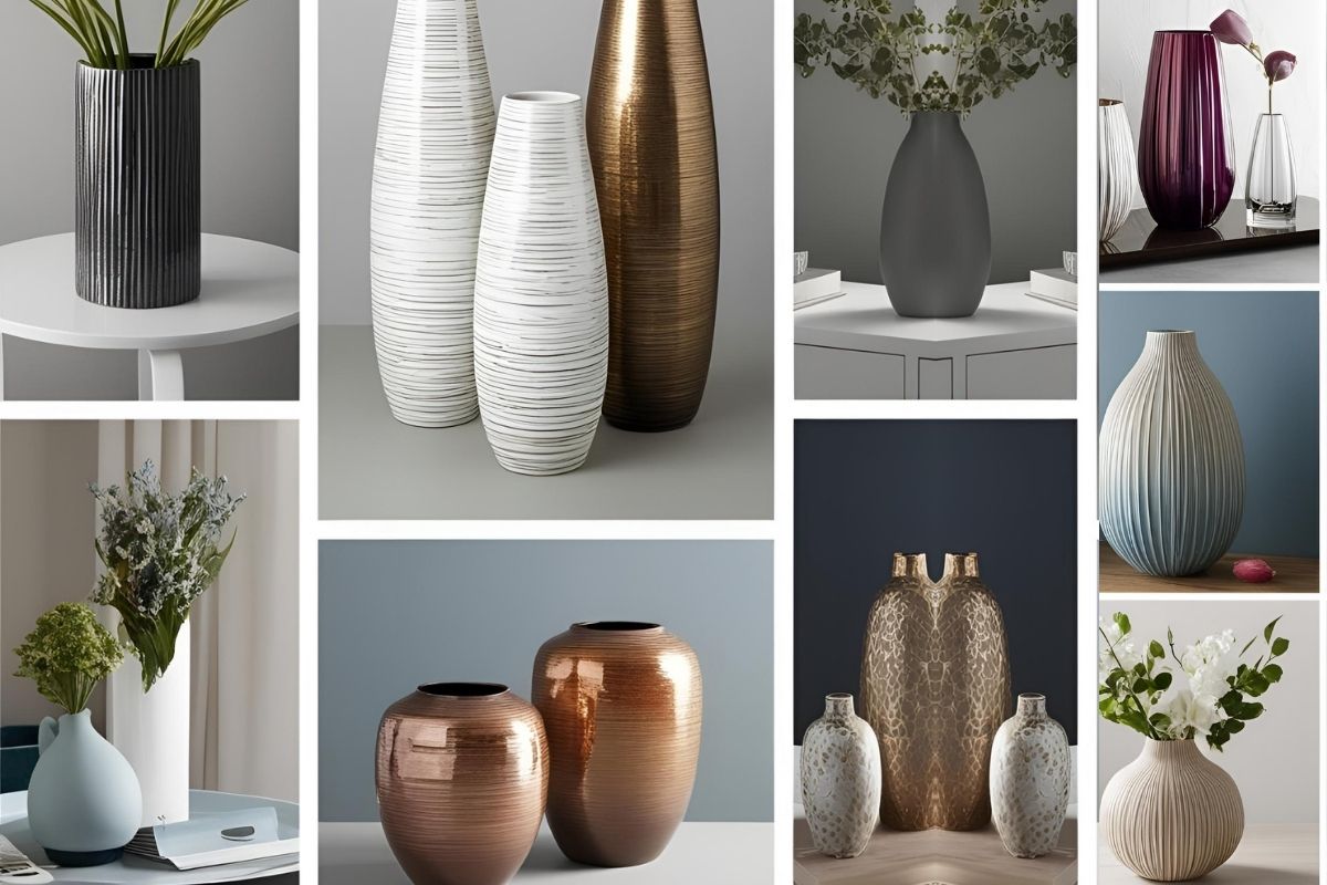composizione di vasi decorativi