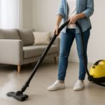 esempio di pulizia casa con vapore