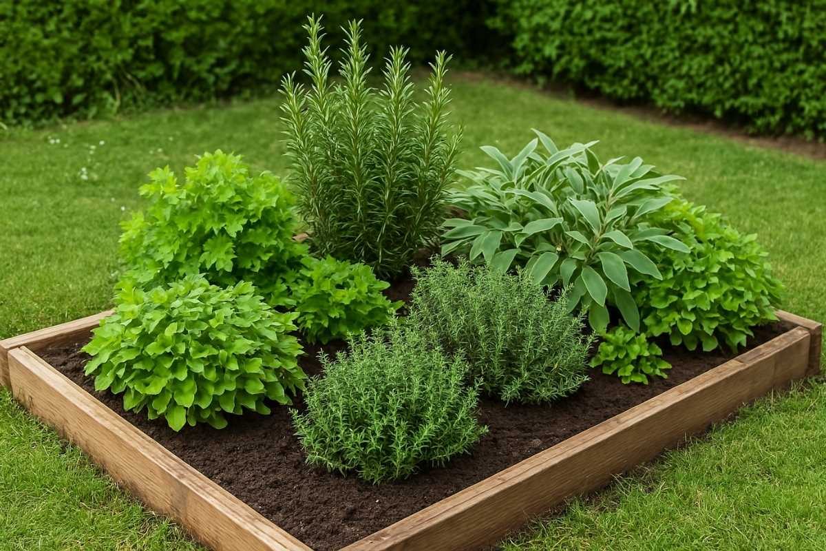 aiuola piante aromatiche