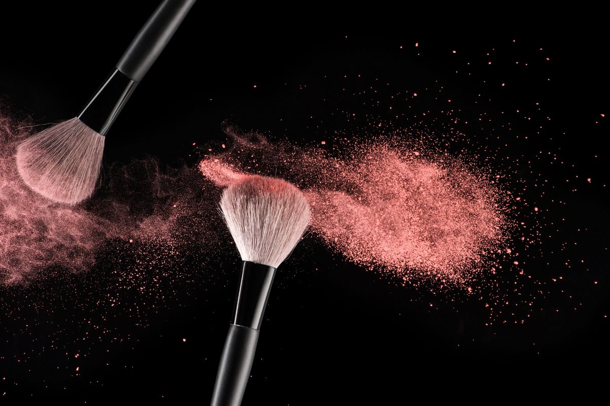 pennelli con polvere i blush fai da te