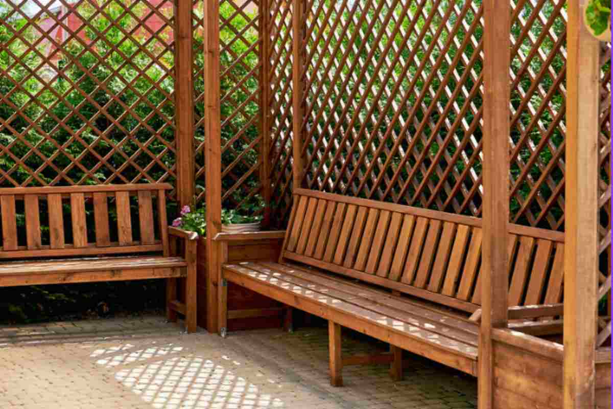 panca legno esterno casa