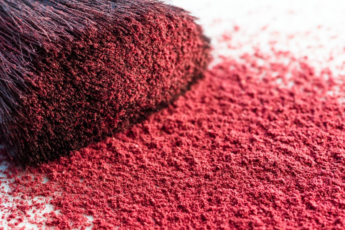 pennello su polvere di blush fai da te 