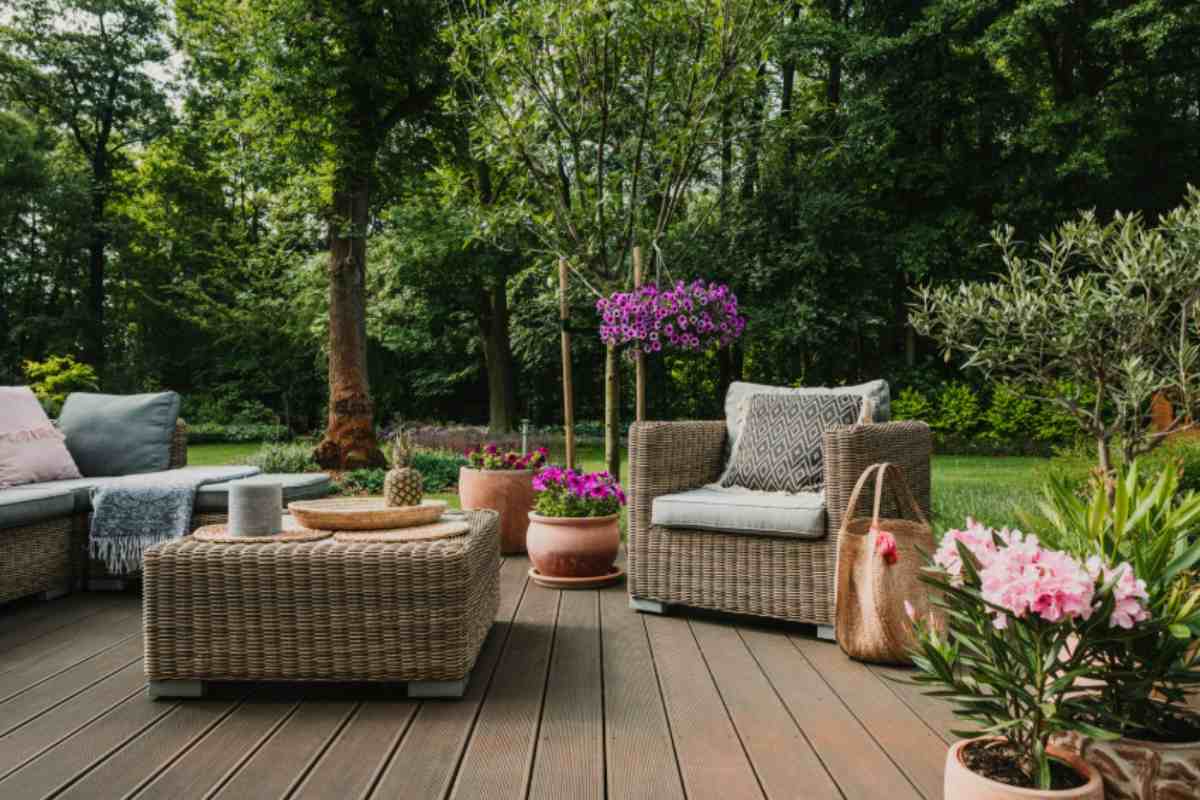 zona relax in giardino