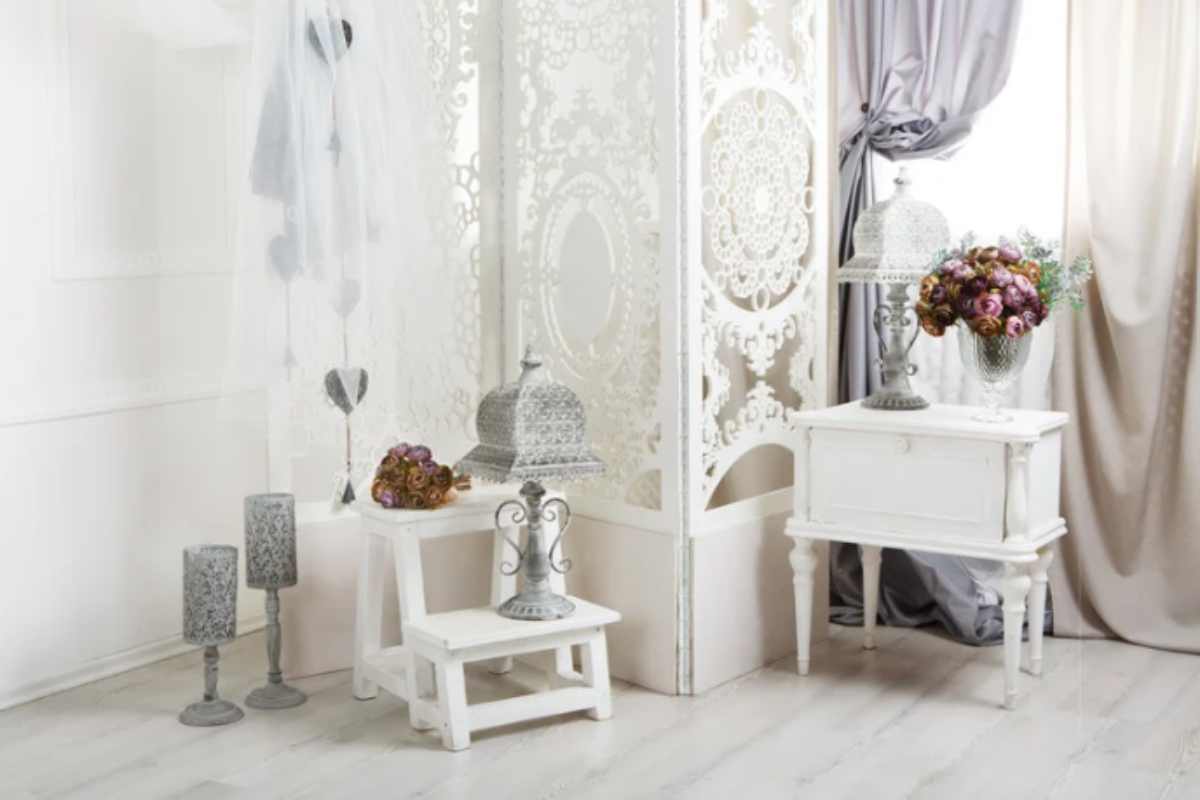 parete soggiorno shabby chic