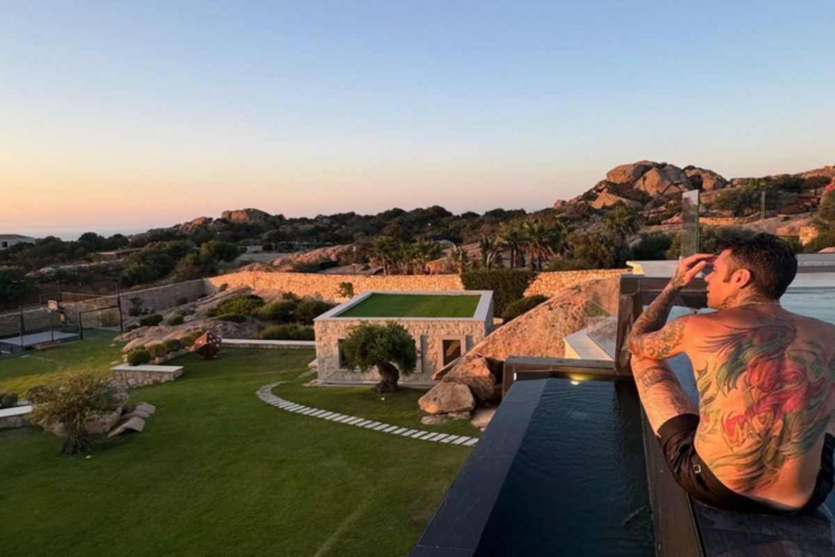 Fedez villa Sardegna