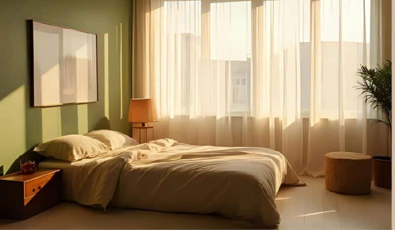 Golden hour in camera da letto