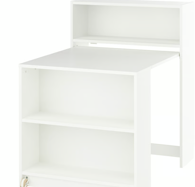 Non è una scrivania! Il modulo segreto di IKEA che trasforma la tua libreria Billy in un ufficio domestico (e sparisce quando non serve) scrivania Billy IKEA