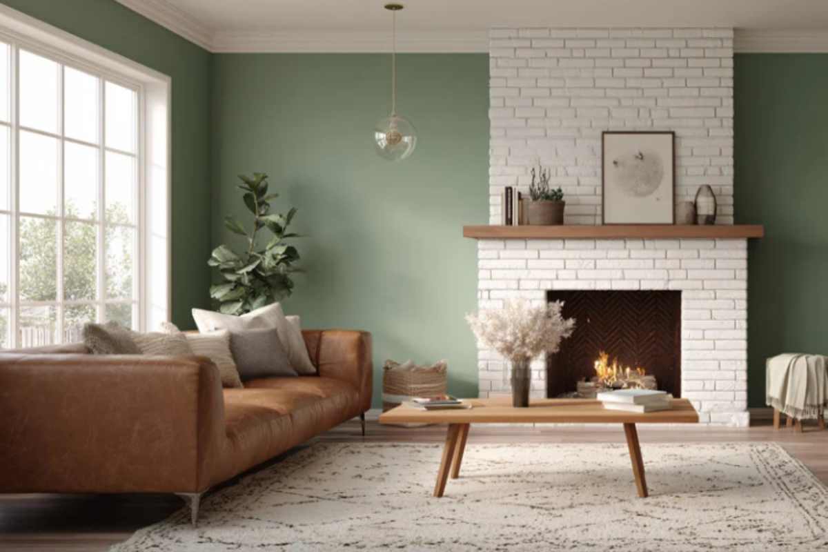 La tua casa sembrerà subito più costosa: i 5 colori che secondo i designer ingannano l'occhio (e funzionano sempre) soggiorno pareti verde salva