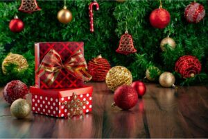 decorazioni Natale rosso e verde