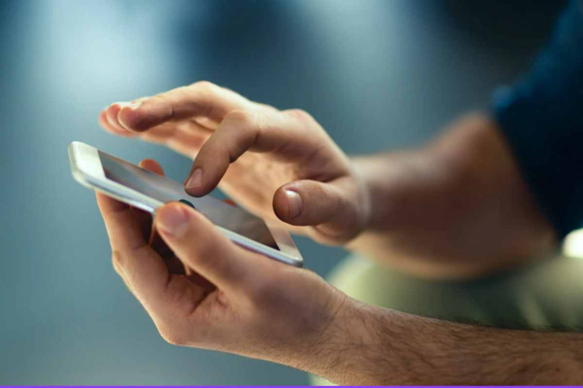 digitare smartphone