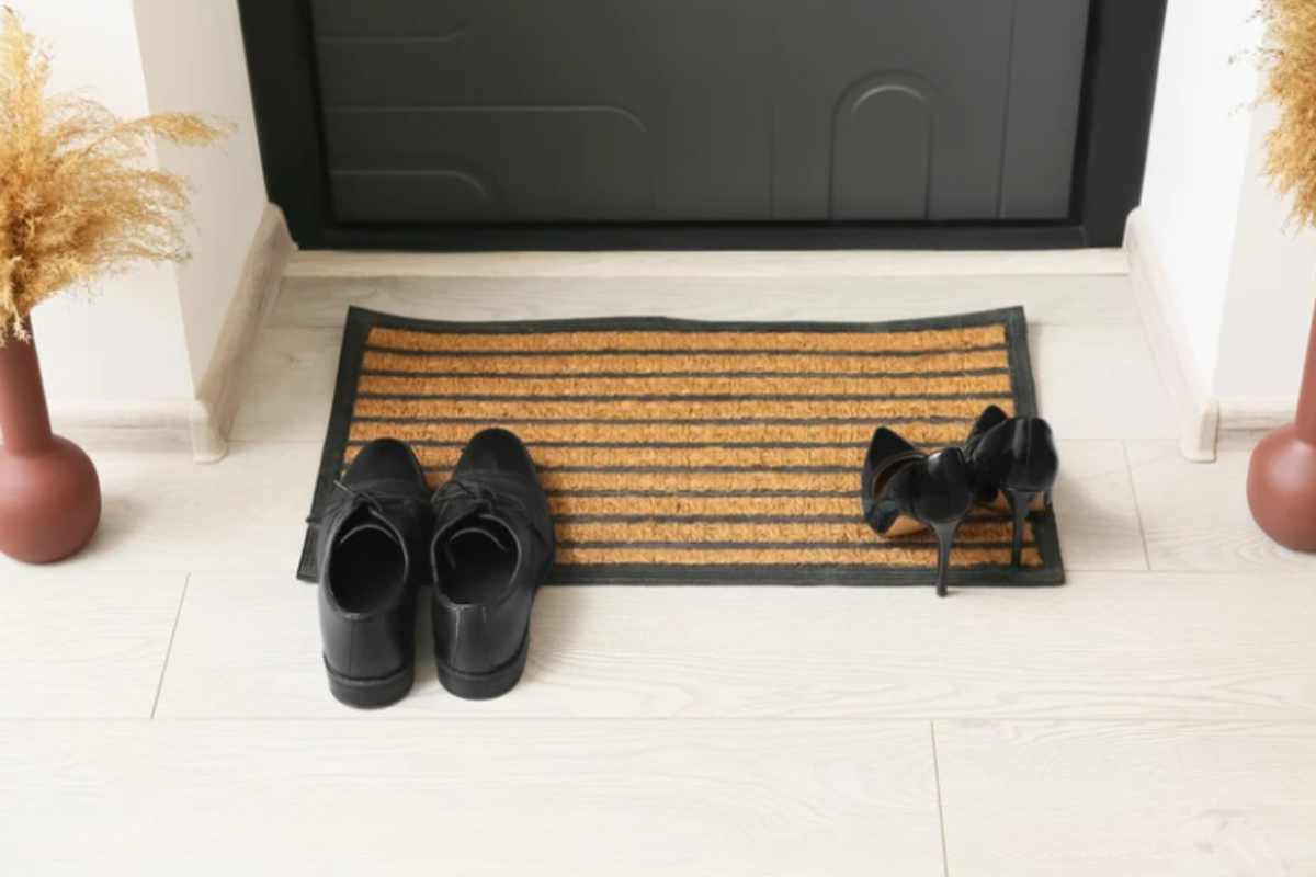 Se piove, il tuo zerbino non serve a nulla: i 3 errori che facciamo tutti e che sporcano l'ingresso di casa scarpe nere zerbino