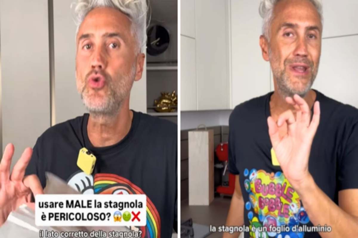 Schettini e il segreto mai svelato: c'è un lato della stagnola che stai usando in modo pericoloso carta stagnola pericolo Schetini
