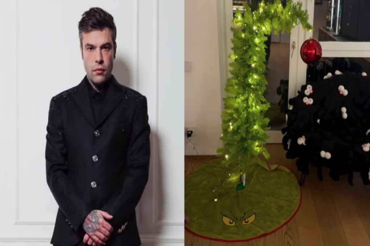 Hai visto l'albero di Natale di Fedez? Nessuno ce l'ha come lui, anche in questo il rapper vuole distinguersi Fedez albero di Natale