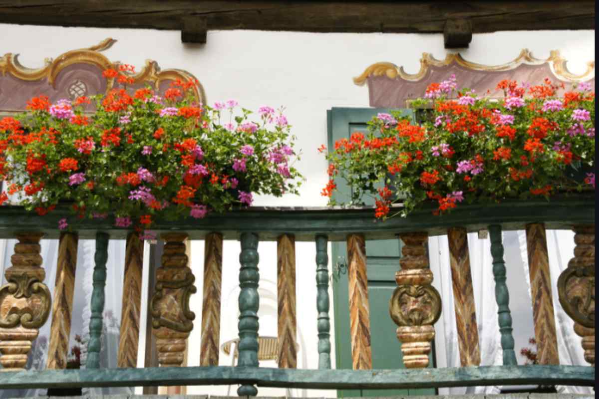 balcone fiorito