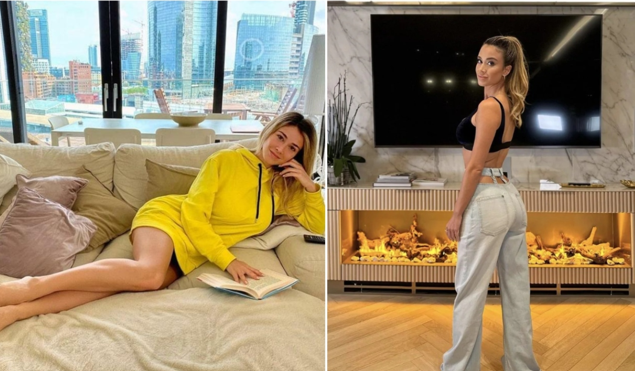 Diletta Leotta, la sua casa a Milano: il salone con palma e la piscina, il regno della conduttrice con Loris Karius diletta leotta soggiorno 12 5 2026 casadistile.it