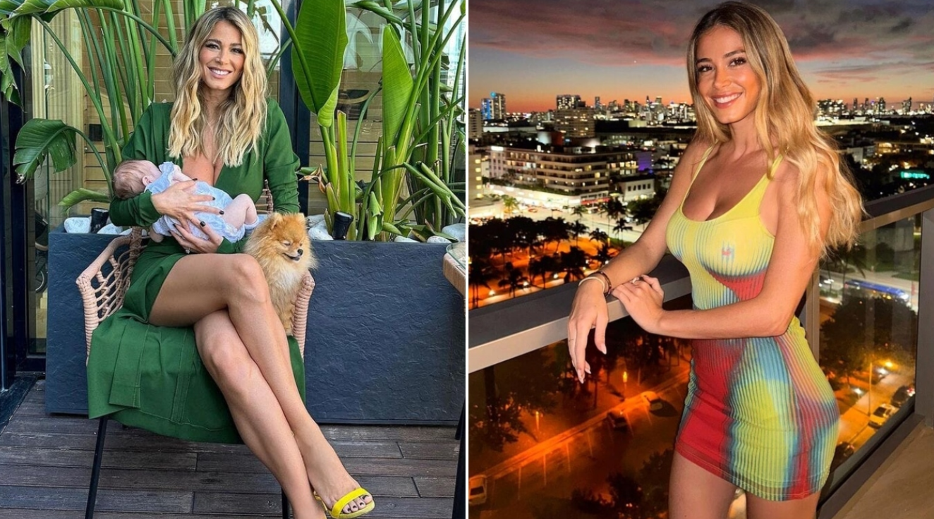 Diletta Leotta, la sua casa a Milano: il salone con palma e la piscina, il regno della conduttrice con Loris Karius Diletta Leotta sul terrazzo