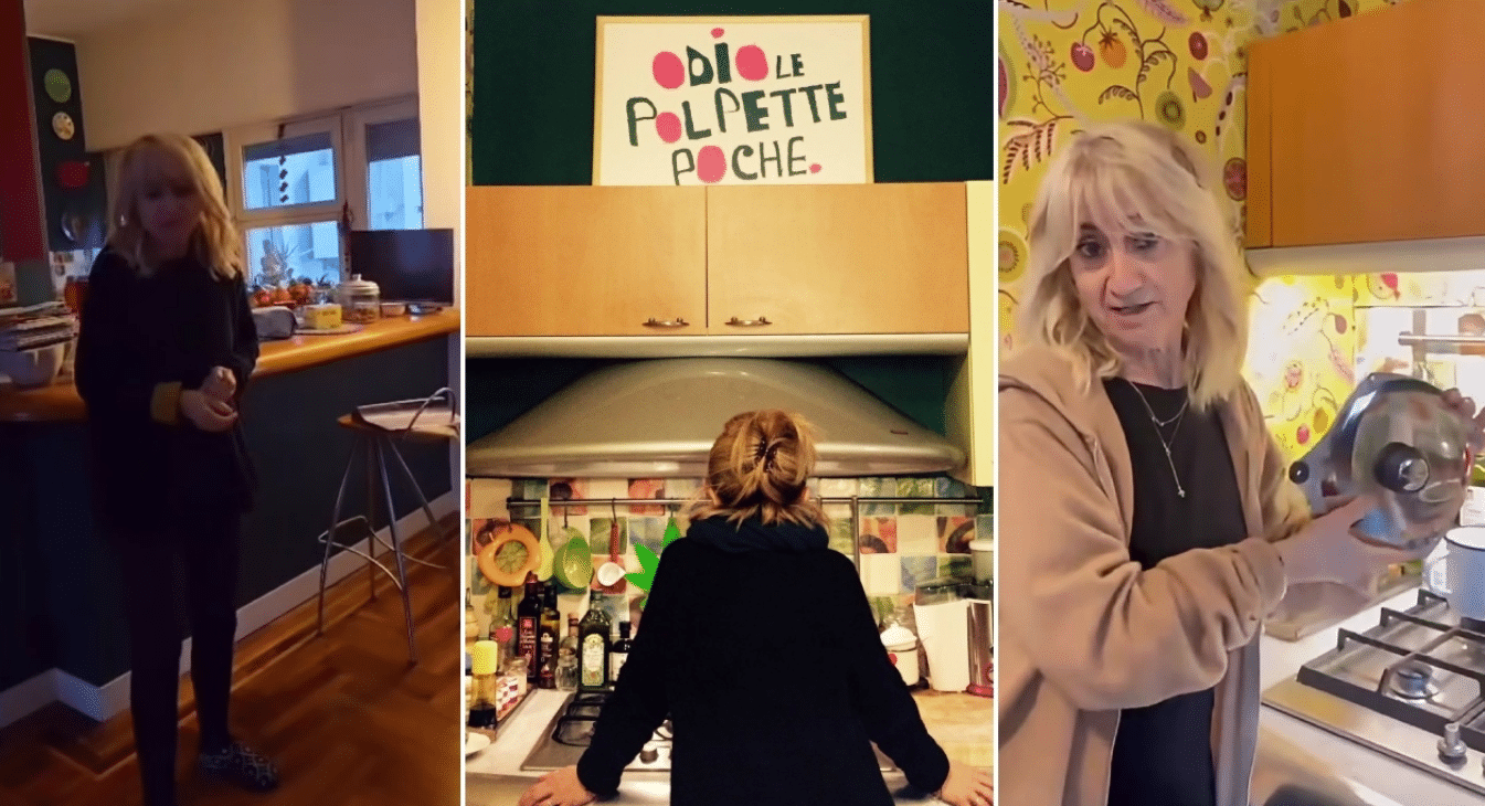 Luciana Littizzetto, la casa a Torino: la vista sulla mole, il parquet particolare e un salotto open space Luciana Littizzetto cucina